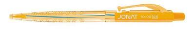 Kuličkové pero "Jonat", modrá náplň, mix barev, 0,25mm, 36ks, stiskací mechanismus, FLEXOFFICE - 2