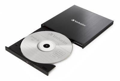 CD/DVD vypalovačka, USB 3.2 - USB-C, slim, kovové pouzdro, VERBATIM 43886 - 2