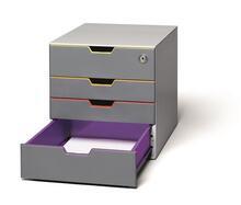 Zásuvkový box "VARICOLOR® SAFE", mix barev, plast,  3+1 uzamykatelná zásuvka, DURABLE  - 2/5