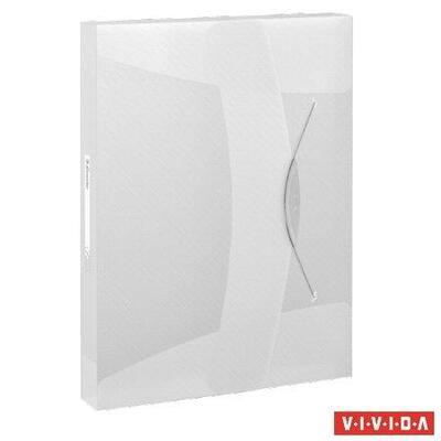 Box na spisy s gumičkou "Jumbo Vivida", Vivida bílá, 40 mm, A4, PP, ESSELTE - 2