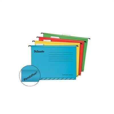 Zesílené závěsné desky "Classic", žlutá, A4, recyklovaný karton, ESSELTE - 2