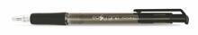 Kuličkové pero "EasyGrip", černá, 0,4mm, stiskací mechanismus, FLEXOFFICE