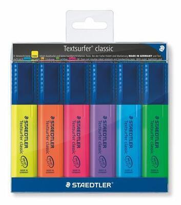 Zvýrazňovač "Textsurfer classic 364", sada, 6 barev, 1-5 mm, STAEDTLER - 2