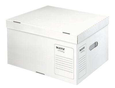 Archivační kontejner "Infinity", bílá, velikost L, s víkem, LEITZ - 2