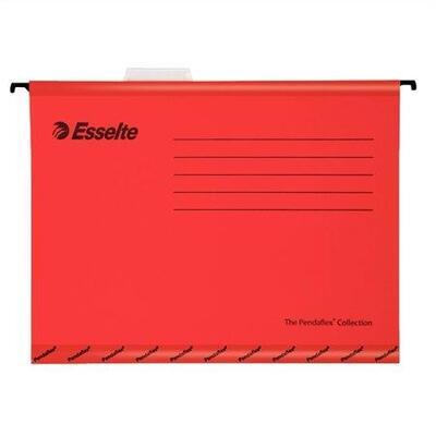 Zesílené závěsné desky "Classic", červená, A4, recyklovaný karton, ESSELTE - 3