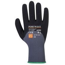 Ochranné rukavice "DermiFlex Ultra Plus", šedo-černá, nylon, nitrilová pěna, velikost XL