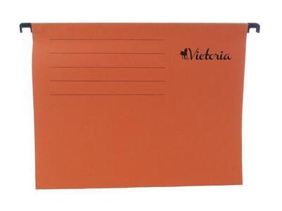 Závěsné zakládací desky, A4, oranžové, VICTORIA - 3