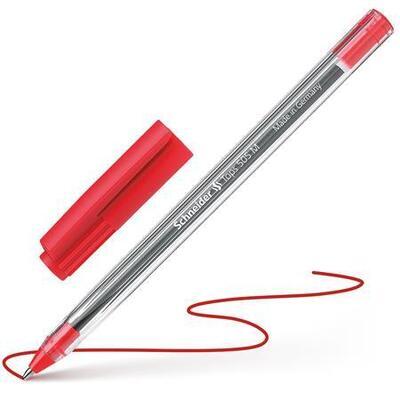 Kuličkové pero "Tops 505 M", červená, 0,5mm, s uzávěrem, SCHNEIDER - 3