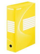 Archivační krabice "Boxycolor", žlutá, 100 mm, A4, karton, ESSELTE