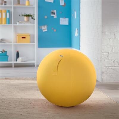Gymnastický míč na sezení "Ergo Cosy", tmavě žlutá, 65 cm, LEITZ 52790019 - 3