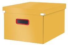 Úložná krabice "Cosy Click&Store", žlutá, vel. L, LEITZ 53490019