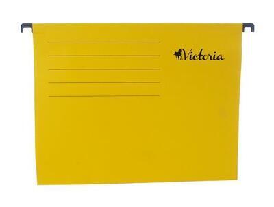 Závěsné zakládací desky, A4, žluté, VICTORIA - 3