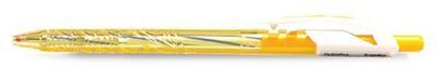 Gelové pero, 0,35 mm, stiskací mechanismus, tělo pera v různých barvách, 50ks, FLEXOFFICE... - 3