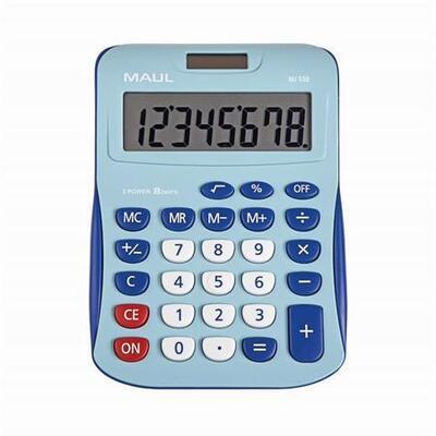 Kalkulačka "MJ 550", světlá-tmavá modrá, stolní, 8 číslic, MAUL 7263434 - 3