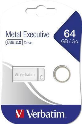 USB flash disk  "Executive Metal", 64GB, USB 2.0,  VERBATIM - 3