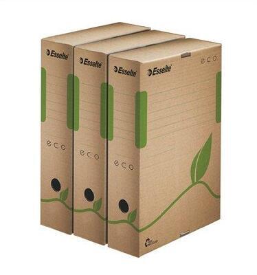 Archivační krabice "Eco", přírodní hnědá, 80 mm, A4, ESSELTE - 3