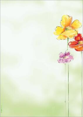 Papír s motivem "Spring Flowers", A4, 90 g, SIGEL DP123 - 3