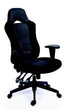 Executive židle, MaYAH, "Racer", černá/šedá