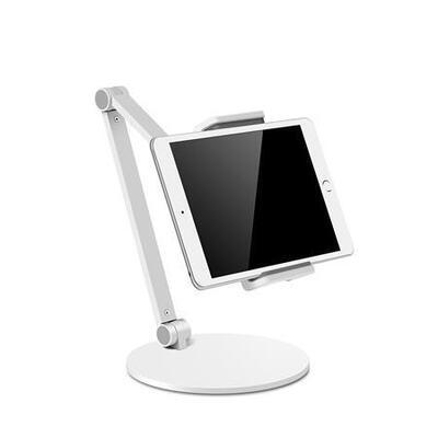 Stolní držák na telefon "BAF87", desktop, ergonomický, bílý, ALBA MHSTANDTAB BC - 3