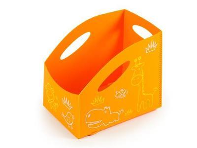 Dětský úložný box "S", malý, oranžová, PRIMOBAL - 3