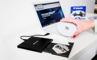 Externí slimline vypalovačka, Blu-ray, USB 3.0, VERBATIM - 3