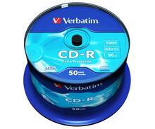 CD-R 700MB, 80min., 52x, DL Extra Protection, Verbatim, 50-cake