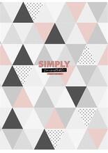 Sešit "Simply", čtverečkovaný, mix, A4, 80 listů, SHKOLYARYK A4-080-5214K