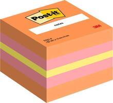 Samolepicí bloček, mix barev oranžová-růžová, 51 x 51 mm, 400 listů, 3M POSTIT 7100172395