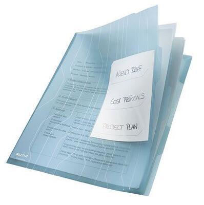 Závěsné desky "CombiFile", modrá, A4, 200 mikron, třídicí, LEITZ - 3