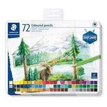 Barevné pastelky "Design Journey", 72 barev, kovový box, šestihranné, STAEDTLER 146C M72