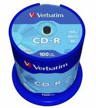 CD-R 700MB, 80min., 52x, DL Extra Protection, Verbatim, 100-cake