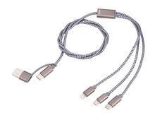 Nabíjecí kabel "Dreizack", šedá, 3v1, TROIKA CBL30/GY