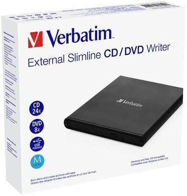 CD/DVD vypalovačka, USB 2.0, externí, VERBATIM 53504 - 4