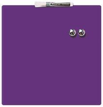 Magnetická tabule "Square Tile", fialová, popisovatelná, 360x360mm, NOBO