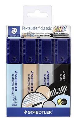 Zvýrazňovače "Textsurfer Classic Pastel", sada 4 různých barev, 1-5 mm, STAEDTLER - 4