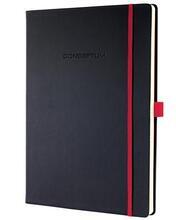 Exkluzivní zápisník "Conceptum Red Edition", černo-červená, A4, čtverečkovaný, 97 listů, tvrdé desky