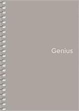 Spirálový sešit "Genius", mix motivů, čtverečkovaný, A6, 80 listů, PP desky, SHKOLYARYK A6-080-6807K