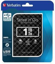 2,5" HDD (hard-drive), 1TB,  USB 3.0, VERBATIM "Store 'n' Go, černá