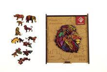 Puzzle "Mosaic Lion", dřevěné, A4, 90 ks, PANTA PLAST 0422-0004-04