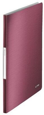 Katalogová kniha "Style", granátově červená, 20 kapes, A4, LEITZ - 4