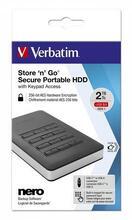 2,5" HDD (hard-drive) "Secure Portable", černá , 2TB, USB 3.1, VERBATIM