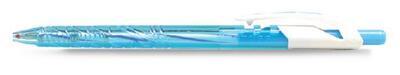 Gelové pero, 0,35 mm, stiskací mechanismus, tělo pera v různých barvách, 50ks, FLEXOFFICE... - 4