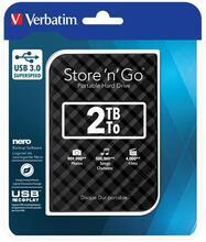 2,5" HDD (hard-drive), 2TB,  USB 3.0, VERBATIM "Store 'n' Go, černá