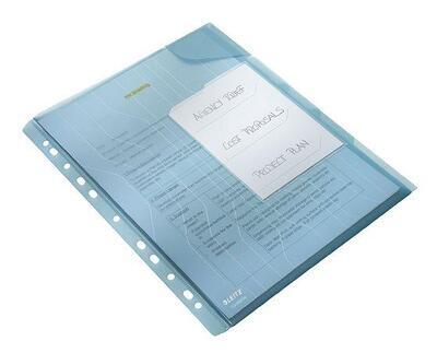 Závěsné desky "CombiFile", modrá, A4, 200 mikron, třídicí, LEITZ - 4