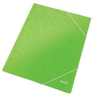 Desky s gumičkou "Wow", zelená, lesklé, 15 mm, karton, A4, LEITZ - 5