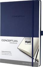 Záznamní kniha "Conceptum", noční modrá, A4, linkovaný, 194 stran, SIGEL
