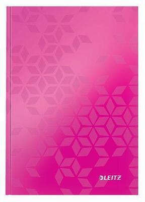 Zápisník "Wow", růžová, čtverečkovaný, A5, 80 listů, s tvrdými deskami, LEITZ - 5