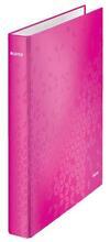 Pořadač čtyřkroužkový "Active Wow", růžová, polaminovaný karton, 40 mm, LEITZ