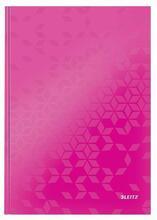 Zápisník "Wow", růžová, čtverečkovaný, A4, 80 listů, lesklá, LEITZ