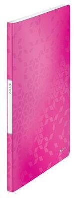 Katalogová kniha "Wow", růžová, 20 kapes, A4, LEITZ - 5